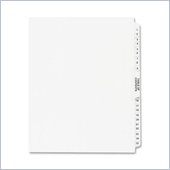 Kleer-Fax Legal 80000 Series Printed 1 - 25 Exhibit Index Divider