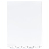 Kleer-Fax Legal 80000 Series Printed 1 - 25 Exhibit Index Divider