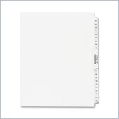 Kleer-Fax Legal 80000 Series Printed 51 - 75 Exhibit Index Divider
