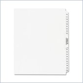 Kleer-Fax Legal 80000 Series Printed 76 - 100 Exhibit Index Divider