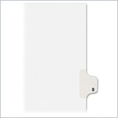 Kleer-Fax Legal 80000 Series Printed 8 Exhibit Index Divider