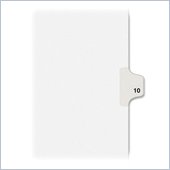 Kleer-Fax Legal 80000 Series Printed 10 Exhibit Index Divider