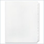Kleer-Fax Legal 90000 Series Printed A - Z Exhibit Index Divider