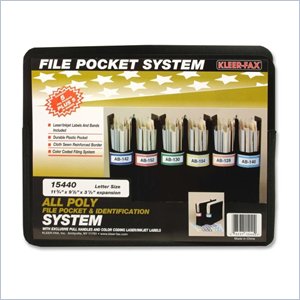 Kleer-Fax Vertical Poly File Pocket System