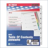 Kleer-Fax 3-Hole Punched Index Divider