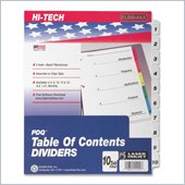 Kleer-Fax 3-Hole Punched Index Divider