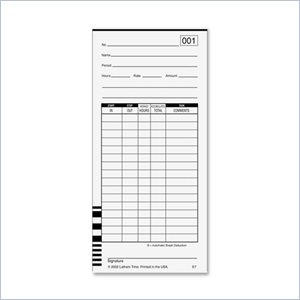 Lathem 7000E Double-Sided Time Cards