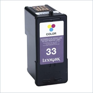 Lexmark No. 33 Twin Pack Color Ink Cartridge