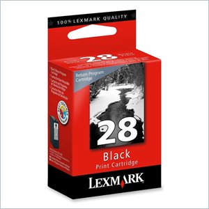 Lexmark No. 28 Return Program Black Ink Cartridge