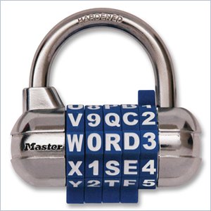 Master Lock Combination Alpha Padlock