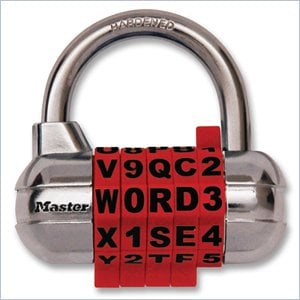 Master Lock Combination Alpha Padlock