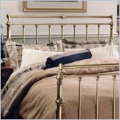 Hillsdale Charleston Metal Headboard in Antique Brass