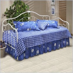 Hillsdale Betsy Metal Daybed in White Finish with Suspension Deck by Hillsdale