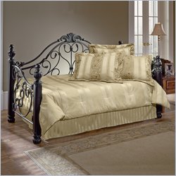 Hillsdale Bonaire Wood and Metal Daybed in Brushed Bronze Finish with Suspension Deck