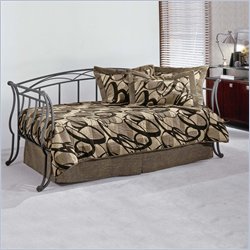 Hillsdale Hudson Textured Brown Metal Daybed with Suspension Deck