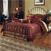 Hillsdale Tyler Metal Panel Bed in Antique Bronze Finish