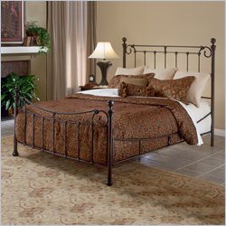 Hillsdale Riverside Metal Poster Bed in Antique Bronze Finish