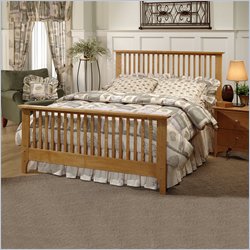 Hillsdale Fargo Slat Bed in Light Oak Finish-Queen