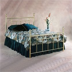 Hillsdale Chelsea Metal Poster Bed in Polished Brass Finish