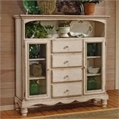 Hillsdale Wilshire Antique White Buffet Cabinet