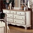 ADD TO YOUR SET: Hillsdale Wilshire Antique White Double Dresser