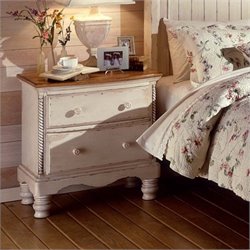 Hillsdale Wilshire Antique White Nightstand