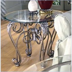 Hillsdale House Furniture Bordeaux End Table With Glass Top
