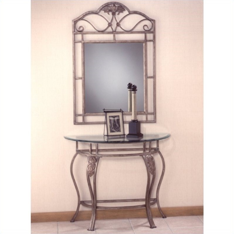 Hillsdale Bordeaux Console Table in Bronze Pewter