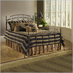 Hillsdale Ennis Metal Poster Bed in Black Gold Finish-Full