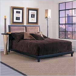 Hillsdale House Furniture Brown Leather Sawyer Platform Bed