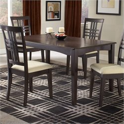 Hillsdale Tiburon Casual Dining Table in Dark Brown Espresso Finish