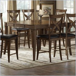 Hillsdale Chenoweth Counter Height Dining Table with 18 Inch Leaf