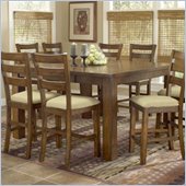 Hillsdale Hemstead Counter Height Gathering Table in Rich Oak Finish