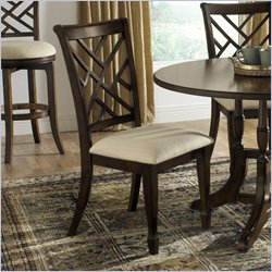 Hillsdale Garden Back Dark Brown Dining Side Chair (Set of 2)