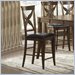 Hillsdale Chenoweth 26 Inch Dark Oak Stationary Counter Stool (Set of 2)
