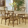 Hillsdale Brookside 5 Piece Rectangular Dining Table Set with Oval Back Chairs