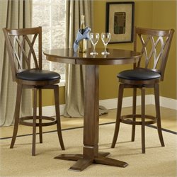 Hillsdale Dynamic Designs 3 Piece Pub Table Set with Mansfield Stools