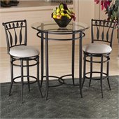 Hillsdale Mix-n-Match 3pc Pub Table Set with Hudson Stools