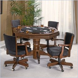 Hillsdale Classic Cherry 5 Piece Game Table Set