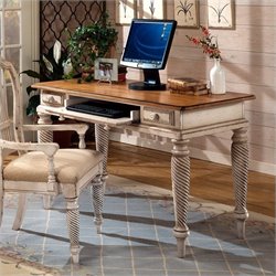 Hillsdale Wilshire Wood Writing Desk in Antique White