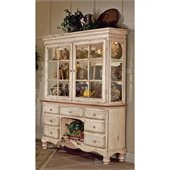 Hillsdale Wilshire Buffet and Hutch in Antique White Finish