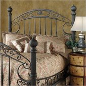 Hillsdale Chesapeake Metal Headboard in Antique Black Gold Finish