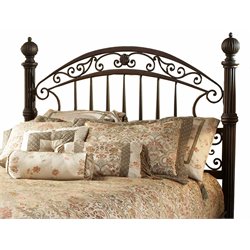 Hillsdale Chesapeake Metal Low Profile Bed in Antique Black Gold Finish-Queen