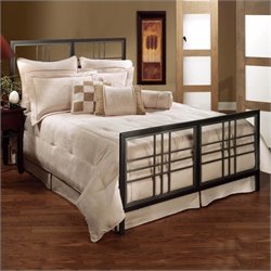 Hillsdale Tiburon Metal Panel Bed in Magnesium Pewter Finish-Full