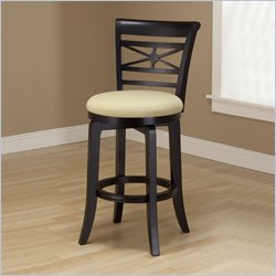 Hillsdale Kingstown Black Swivel 30 Inch Bar Stool