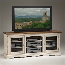 Hillsdale Wilshire Plasma/LCD White TV Stand