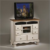 Hillsdale Wilshire Plasma/LCD Antique White TV Media Chest