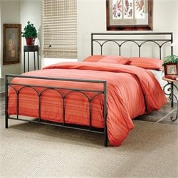 Hillsdale McKenzie Metal Panel Bed Brown Steel Finish-Full