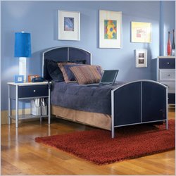 Hillsdale Universal Youth Navy Metal Bed 5 Piece Bedroom Set
