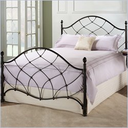 Hillsdale Wesley Metal Bed in Black Gold Finish
